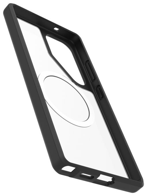Cover für Samsung Galaxy S25+ (Schwarz, Transparent) Otterbox React Magnet Case 