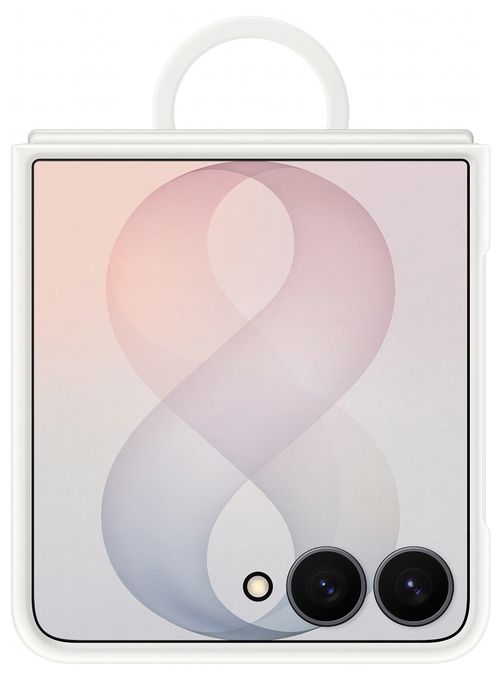Cover für Samsung Z Flip8  Silicone Magnet Case (Weiß) 