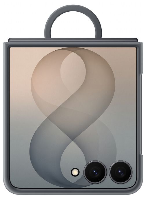 Cover für Samsung Z Flip8  Silicone Magnet Case (Schwarz) 