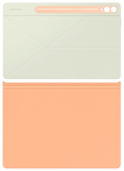 Folio für Samsung Galaxy Tab S10+, Galaxy Tab S9+, Galaxy Tab S9 FE+ bis 31,5 cm (12.4") Kratzresistent (Orange) Smart Book Cover 