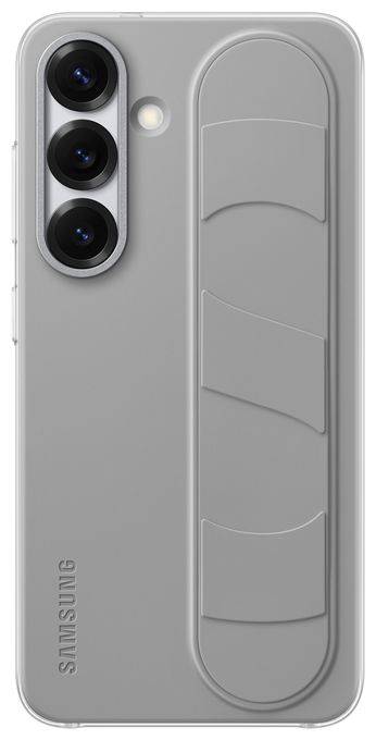 Cover für Samsung Galaxy S25  Standing Grip Case (Grau) 