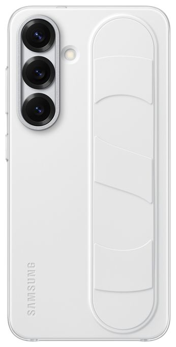 Cover für Samsung Galaxy S25  Standing Grip Case (Weiß) 