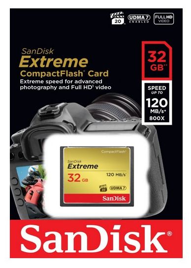 Kompaktflash Speicherkarte 32 GB Extreme 