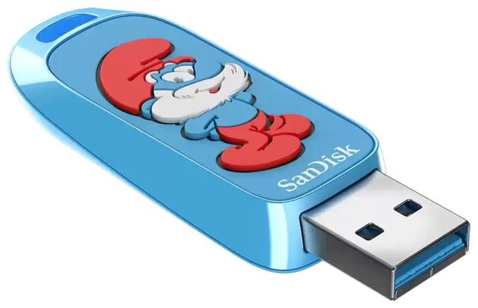 USB Typ-A Stick 64 GB  Smurf (Blau) 