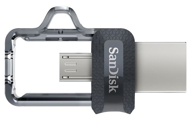 USB Type-A / Micro-USB Stick 32 GB (Schwarz, Transparent) Ultra Dual Drive m3.0 