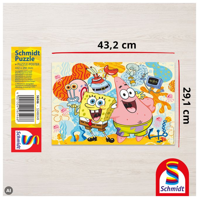 56546 SpongeBob und Freunde Kinderpuzzle, 150 Teile 