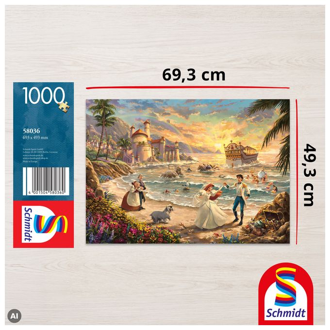 58036 Disney The Little Mermaid Puzzle, 1.000 Teile 