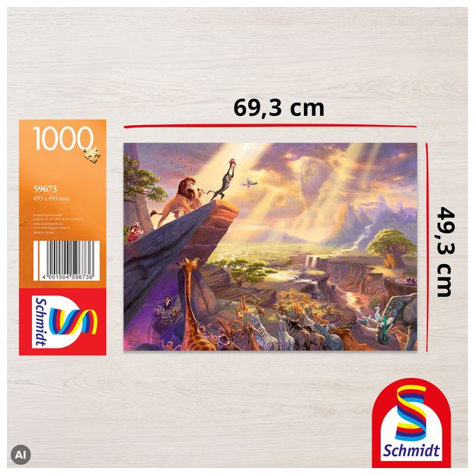 59673 Disney König der Löwen Puzzle, 1.000 Teile 