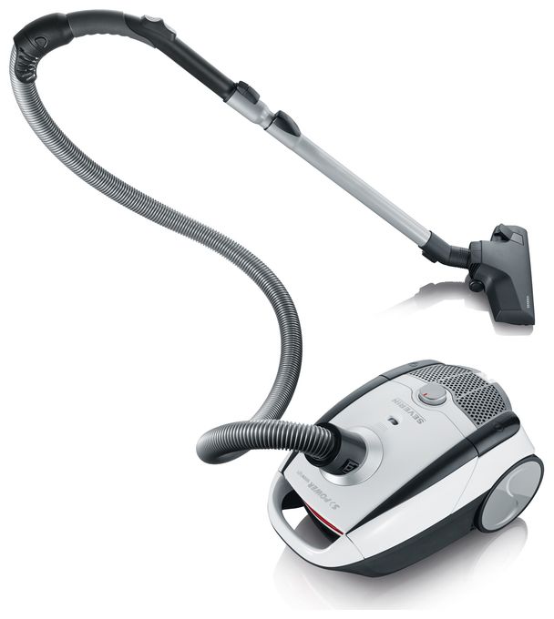 Bodenstaubsauger mit Staubbeutel 750 W HEPA  BC7035 S Power Snowlight (Grau, Weiß) 