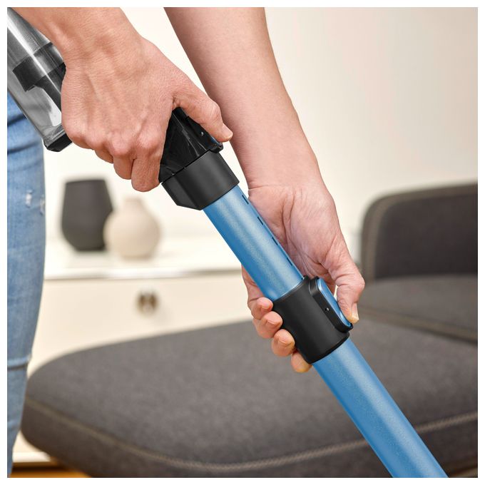 Handstaubsauger Beutellos bis 45 min Laufzeit 21,6 V HEPA (Schwarz, Blau, Silber) HV7151 