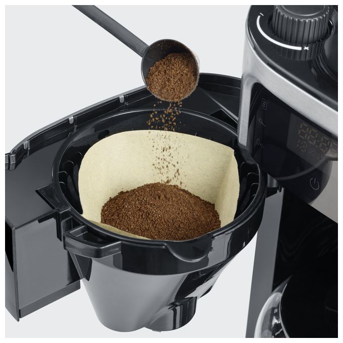 10 Tassen Filterkaffeemaschine  KA4813 (Schwarz, Edelstahl) 