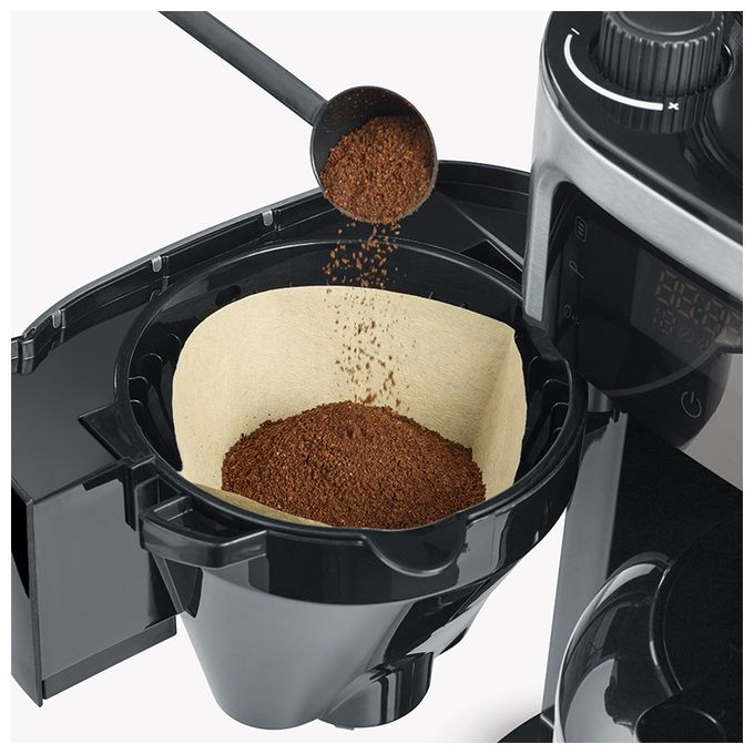 8 Tassen Thermo Filterkaffeemaschine  KA4814 (Schwarz, Edelstahl) 