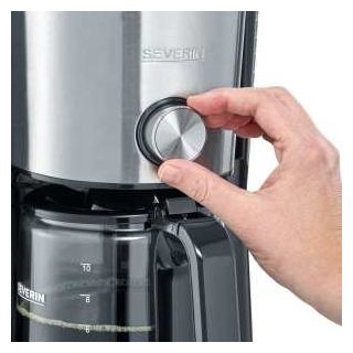 10 Tassen Filterkaffeemaschine  KA4825 (Schwarz, Edelstahl) 