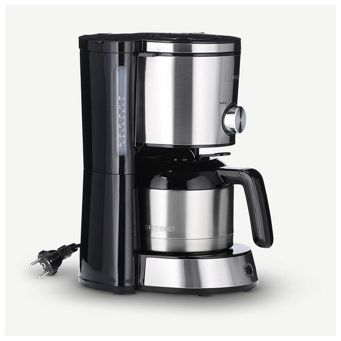 8 Tassen Thermo Filterkaffeemaschine 1,0 l  KA4845 (Schwarz, Edelstahl) 