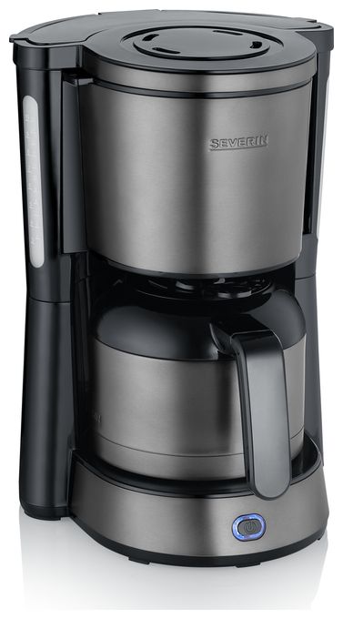 8 Tassen Thermo Filterkaffeemaschine 1,0 l  KA9343 (Schwarz, Edelstahl) 