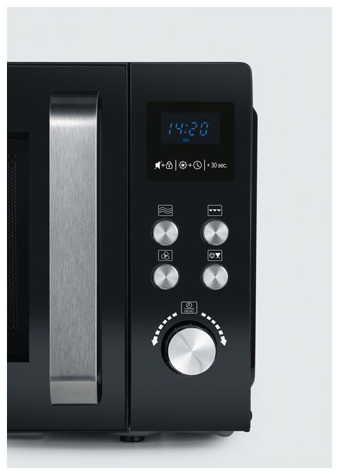 Freistehende Mikrowelle 900 W Größe: mittel 10 Stufen Grill  MW7752 (Schwarz, Edelstahl) 