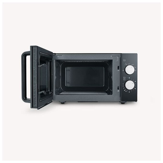 Freistehende Mikrowelle 800 W Größe: klein 6 Stufen  MW7761 (Schwarz, Edelstahl) 