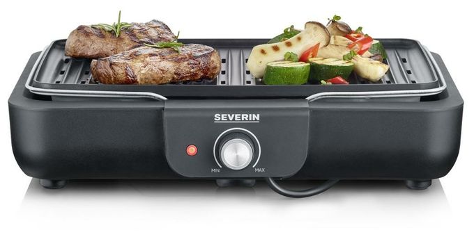 2300 W mit 370 x 290 mm Fläche  PG8556 Grillplatte (Schwarz, Edelstahl) 