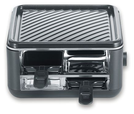 4 Person(en) 800 W RG2360 Black Line Lite Mini Raclettegrill 