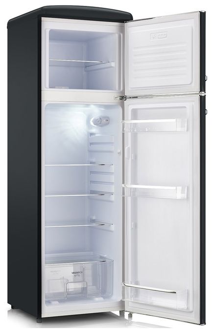 194 l / 52 l Kühl-Gefrierkombi freistehend 151 kWh Jahr  RKG8984 (Schwarz) 