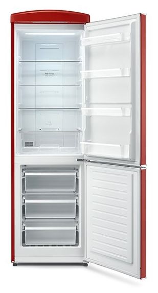 225 l / 90 l Kühl-Gefrierkombi freistehend NoFrost 240 kWh Jahr  RKG8997 (Rot) 