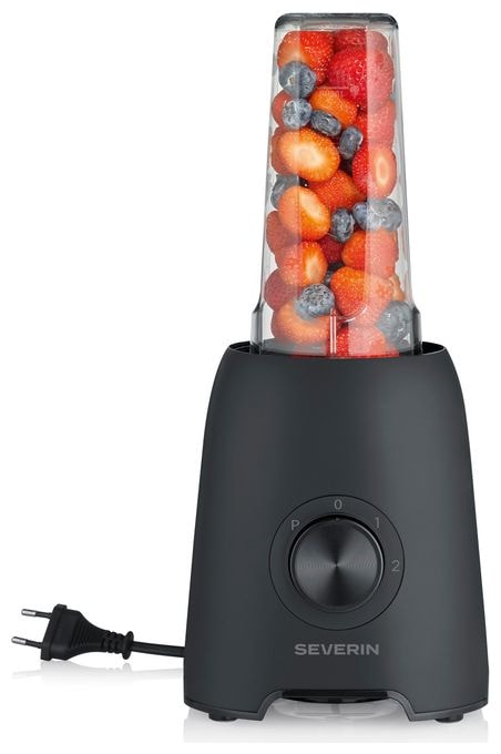 1,5 l Standmixer 2 Geschwindigkeiten 600 W (Schwarz, Transparent) SM3724 