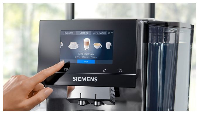 Kaffeevollautomat 19 bar 2,4 l 320 g AutoClean  EQ700 TQ717D03 (Schwarz, Edelstahl) 