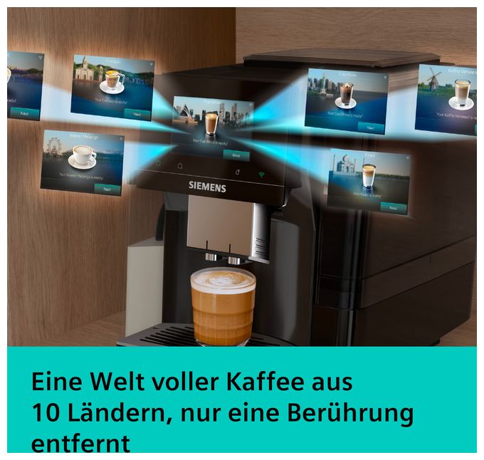 Kaffeevollautomat 19 bar 2,4 l 320 g  EQ700 TQ725E03 iAroma (Schwarz) 