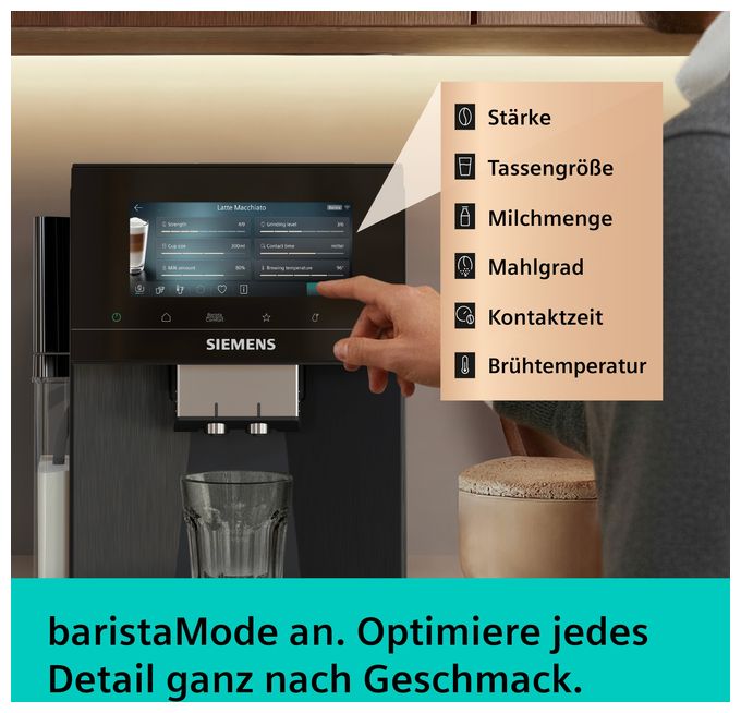 Kaffeevollautomat 19 bar 2,3 l 410 g (Dark inox) EQ900 plus TQ925EZ5  iAroma 