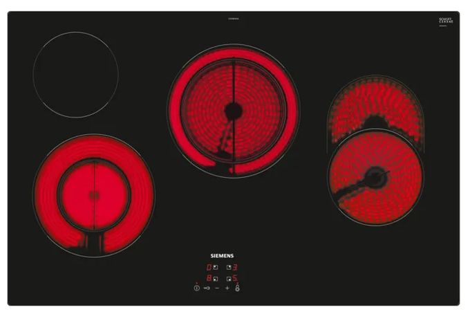 Backofen-Set normal mit autarkem 80 cm Glaskeramik Kochfeld EQPOWER35K (HB013FBB1 + ET81RBHA1D) 