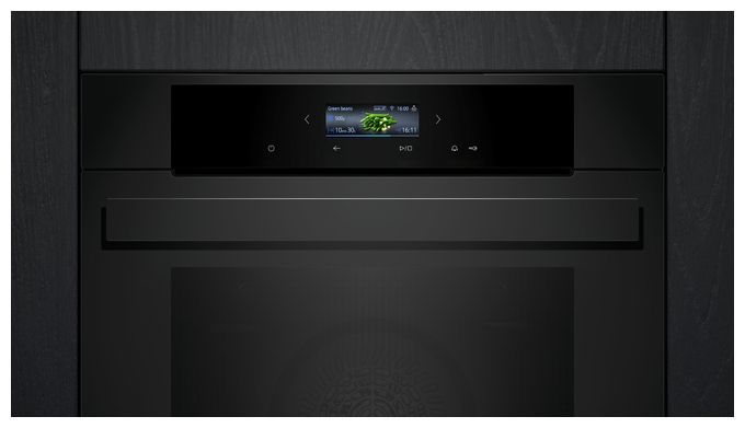 Einbaubackofen groß AutoClean (Schwarz) iQ700 HB974GLM1 