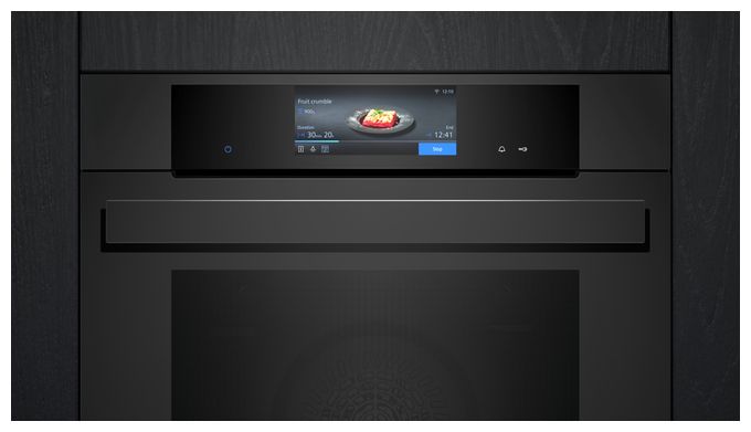 Einbaubackofen groß AutoClean (Schwarz) iQ700 HB978GNM1 