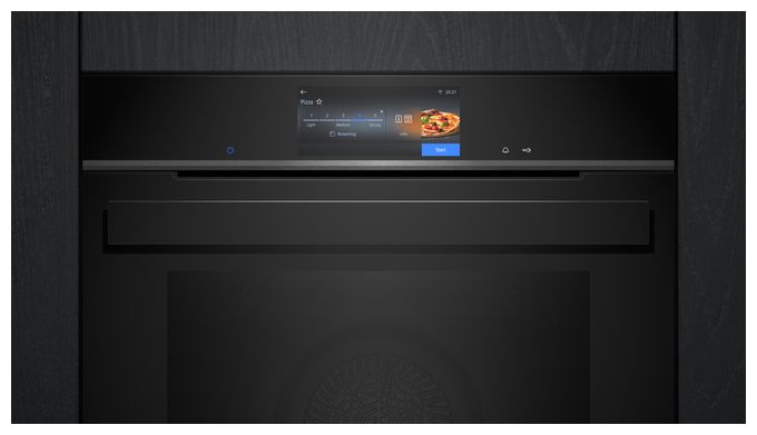 Einbaubackofen groß AutoClean (Schwarz) iQ700 HB978GUB1 