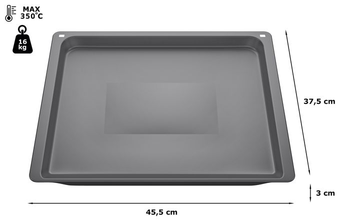 HZ631070 Backblech 30 x 455 x 375 mm spülmaschinengeeignet 
