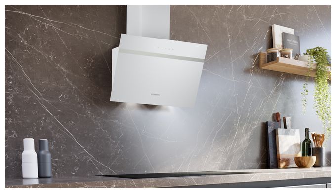 Abluft Dunstabzugshaube/Esse Wand 60 cm (Weiß) iQ100 LC65KDK20 