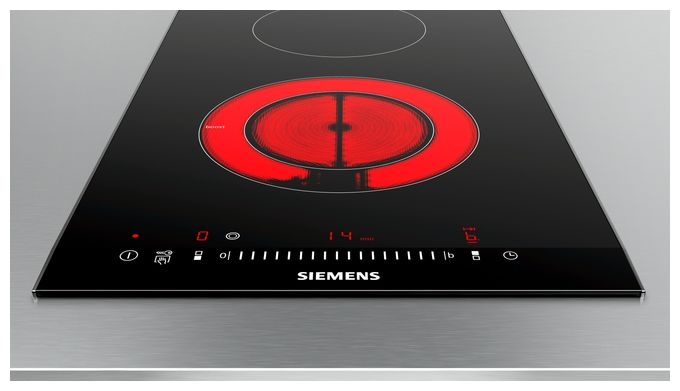 Glaskeramik Kochfeld/Herdplatte 2 Zone(n) iQ300 ET375FFP1E autarkes Domino 30cm 