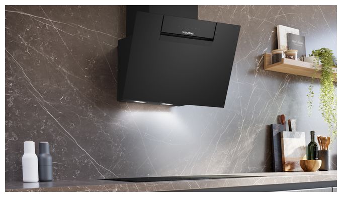 Abluft/Umluft Dunstabzugshaube/Esse Wand 60 cm (Schwarz) iQ300 LC67KFN60 