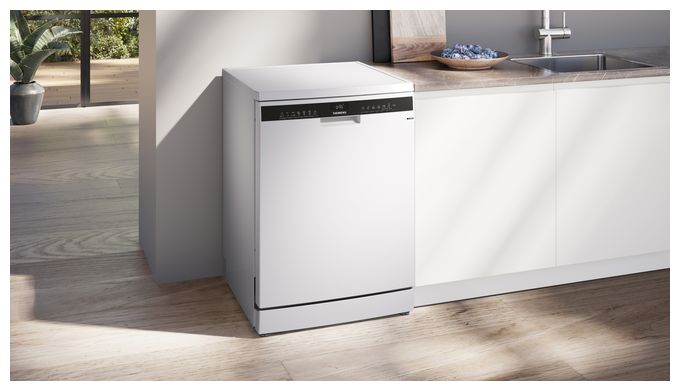 60 cm Geschirrspüler freistehend Sehr leise 14 Maßgedecke aquaStop Funktion Wärmetauscher iQ300 SN23HW02ME 