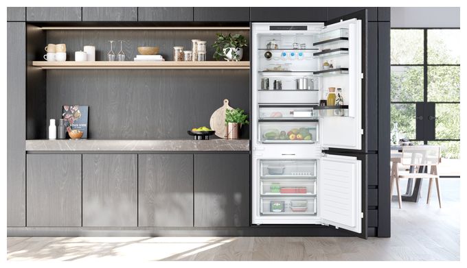 284 l Kühlteil 98 l Gefrierteil 194 cm Einbau Kühl-/Gefrierkombination NoFrost iQ500 KB96NSDD0 