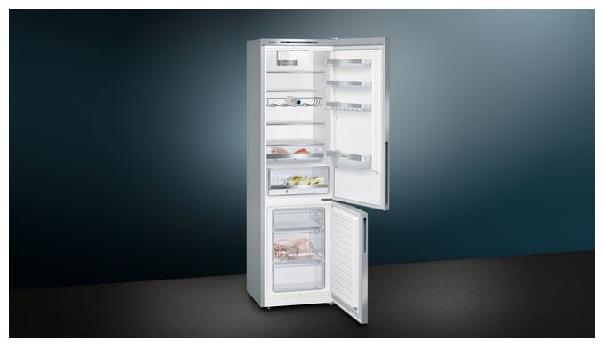 249 l / 94 l Kühl-Gefrierkombi freistehend 149 kWh Jahr  iQ500 KG39EALCA (Edelstahl) 