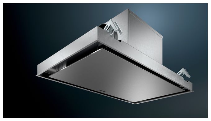 Abluft/Umluft Dunstabzugshaube/Esse Decke 90 cm (Schwarz, Silber) iQ500 LR97CAQ50 