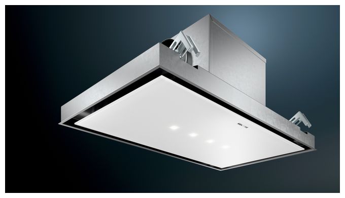 Abluft/Umluft Dunstabzugshaube/Esse Decke 90 cm (Schwarz, Weiß) iQ500 LR97CBS20 
