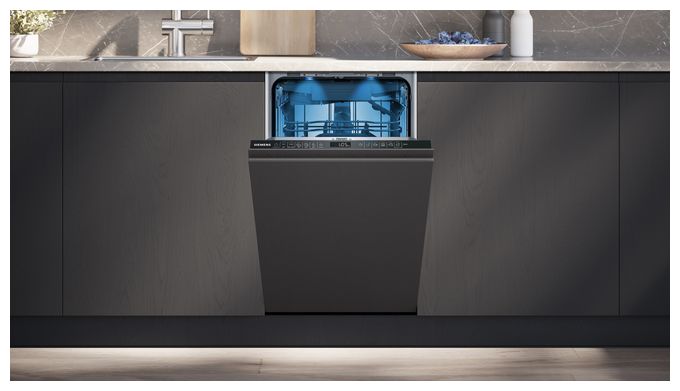 45 cm Geschirrspüler vollintegriert (ohne Front) Sehr leise 10 Maßgedecke aquaStop Funktion Wärmetauscher iQ500 SR65ZX22ME 