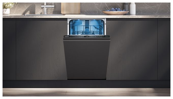 45 cm Geschirrspüler vollintegriert (ohne Front) leise 10 Maßgedecke aquaStop Funktion iQ500 SR85E802LE 
