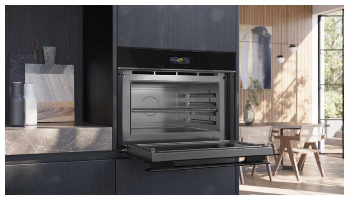 Einbau-Mikrowelle 1000 W Größe: groß 5 Stufen Grill (Schwarz) iQ700 CE932GXB1 
