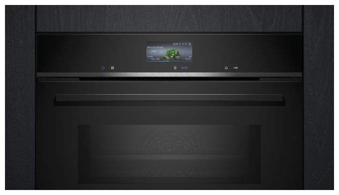 Einbaubackofen kompakt AutoClean Mikrowelle iQ700 CM724G1B1 