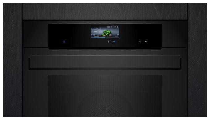 Einbaubackofen groß AutoClean (Schwarz) iQ700 HB976GMM1 