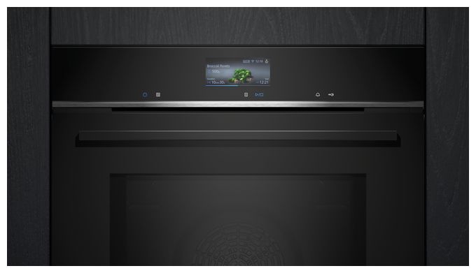 Einbaubackofen groß Mikrowelle iQ700 HM736GAB1 