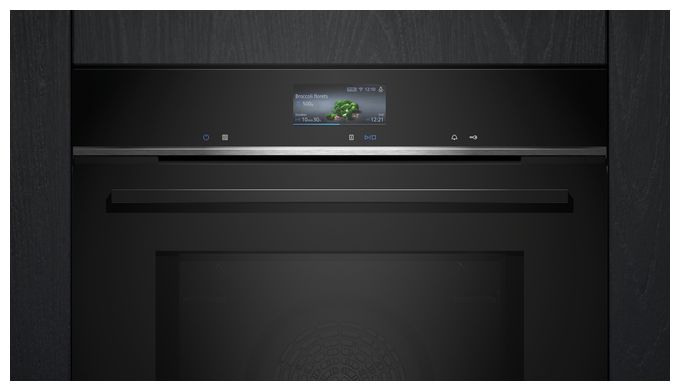 Einbaubackofen groß AutoClean Mikrowelle iQ700 HM776GKB1 
