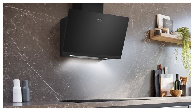 Dunstabzugshaube Wand 80 cm Abluft/Umluft (Schwarz) iQ700 LC81KAN65 
